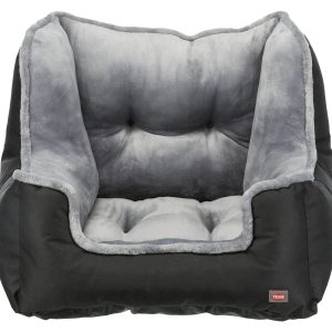 TRIXIE Dog Cuccia per Auto 50x40x50cm Imbottita Colore Nero/Grigio - immagine 1