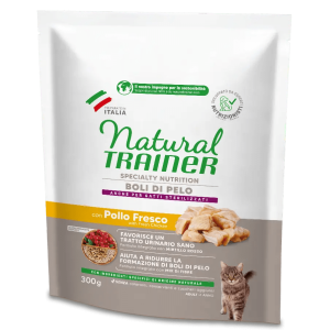 NATURAL TRAINER SPECIALTY NUTRITION BOLI DI PELO +1 ANNO CON POLLO FRESCO E MIX DI FIBRE - immagine 1