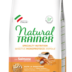 NATURAL TRAINER SPECIALTY NUTRITION SENSITIVE MONOPROTEICO ANIMALE SMALL&TOY ADULT CON SALMONE - immagine 3