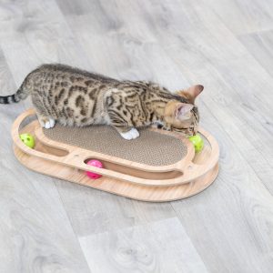 TRIXIE TAVOLETTA IN CARTONE CON CORNICE IN LEGNO OVALE - immagine 6