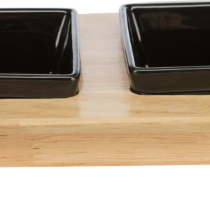 TRIXIE SET DI CIOTOLE IN CERAMICA/LEGNO PER GATTI - immagine 3