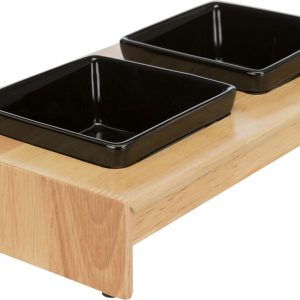 TRIXIE SET DI CIOTOLE IN CERAMICA /LEGNO - immagine 2