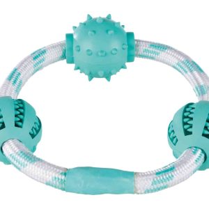 TRIXIE FUN ANELLO IN CORDA CON PALLE - immagine 1
