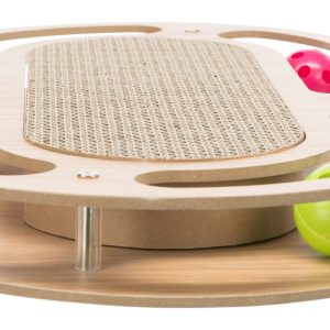 TRIXIE TAVOLETTA IN CARTONE CON CORNICE IN LEGNO OVALE - immagine 3