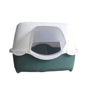 Toilette da Esterno per Gatti – Verde | Casetta Protetta 56 x 55 x 39 cm - immagine 4
