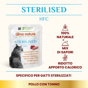 Almo Nature HFC Sterilised – Pollo con Tonno 50 g - immagine 3