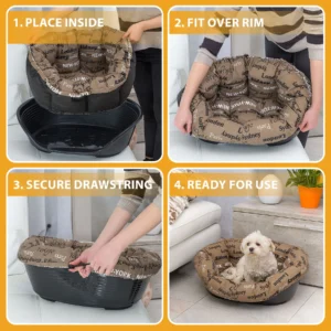 Ferplast Ricambio Sofa’ Cushion – Rivestimento Imbottito per Cuccia Siesta Deluxe - immagine 3