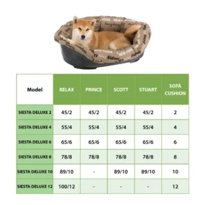 Ferplast Siesta Deluxe – Cuccia per Cani e Gatti (49 × 36 × h 17,5 cm – Violet) - immagine 3