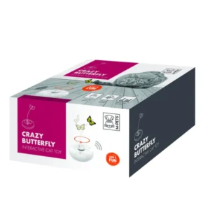 ALIVIT / M‑PETS Crazy Butterfly White – Gioco Interattivo per Gatti - immagine 3